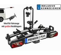 Eufab Fahrradträger PREMIUM II Plus Para 2 Bicicletas E-Bike Con Placa