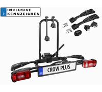 Eufab Portabicicletas Crow Plus para 2/3 Bicicletas Eléctrica + Indicador