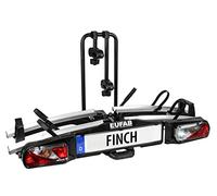 EUFAB Portabicicletas Finch 11584 para 2 Bicicletas, Color Plateado, Negro