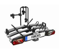 EUFAB 11598 Finch - Portabicicletas para 3 Bicicletas, Color Negro