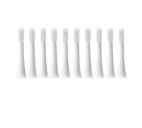 eufeifeiegds 10 cabezales de repuesto for cepillo de dientes eléctrico T100, boquillas de cerdas suaves y boquillas compatibles con aspiradora.(10White)