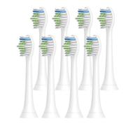 eufeifeiegds 12 cabezales de repuesto for cepillo de dientes eléctrico HX6064, de cerdas suaves, color blanco, for H-X6950/H-X6780/H-X6930/H-X3110/H-X9350(8pcs)