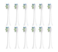 eufeifeiegds 12 cabezales de repuesto for cepillo de dientes eléctrico HX6064, de cerdas suaves, color blanco, for H-X6950/H-X6780/H-X6930/H-X3110/H-X9350(12pcs)