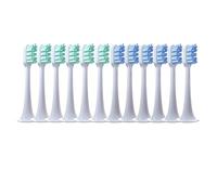 eufeifeiegds 12 cabezales de repuesto for cepillos de dientes eléctricos T300/T500/T700, tapas de cerdas suaves y boquillas for aspiradoras.(6Green6Blue)
