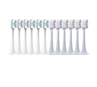 eufeifeiegds 12 cabezales de repuesto for cepillos de dientes eléctricos T300/T500/T700, tapas de cerdas suaves y boquillas for aspiradoras.(6Pink6WhiteBlue)