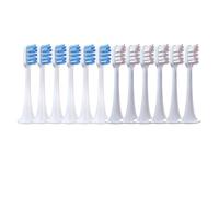 eufeifeiegds 12 cabezales de repuesto for cepillos de dientes eléctricos T300/T500/T700, tapas de cerdas suaves y boquillas for aspiradoras.(6Pink6BlueJ)