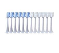 eufeifeiegds 12 cabezales de repuesto for cepillos de dientes eléctricos T300/T500/T700, tapas de cerdas suaves y boquillas for aspiradoras.(6White6Blue)