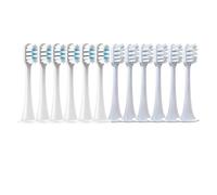 eufeifeiegds 12 cabezales de repuesto for cepillos de dientes eléctricos T300/T500/T700, tapas de cerdas suaves y boquillas for aspiradoras.(6WhiteBlue6White)