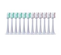 eufeifeiegds 12 cabezales de repuesto for cepillos de dientes eléctricos T300/T500/T700, tapas de cerdas suaves y boquillas for aspiradoras.(6Pink6Green)