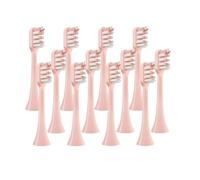 eufeifeiegds 12 cabezales de repuesto for cepillos de dientes eléctricos X3/X3U/X5, cabezales de limpieza de cerdas suaves.(12PCSPink)