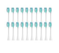 eufeifeiegds 20/50/100 cabezales de cepillo de dientes for boquillas de cerdas de vacío de cabezal de cepillo de dientes eléctrico P7/Y8/SVP/Moon(20White)
