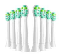 eufeifeiegds 4/8 cabezales de repuesto for cepillo de dientes eléctrico compatibles con cerdas de repuesto 4100, 6500, 6100, 7500, 5300 y 1100.(Verde)