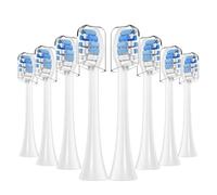 eufeifeiegds 4 cabezales de repuesto for cepillos de dientes eléctricos H-X6064, H-X6930 y H-X6730 con boquillas de cerdas suaves.(8pcs Blue)