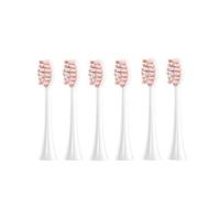 eufeifeiegds 6 cabezales de repuesto for cepillo de dientes eléctrico FT7105/FT7106/FT7108/FT7205, boquilla de cerdas for envasado al vacío.(6 pcs white)