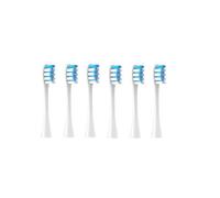 eufeifeiegds 6 cabezales de repuesto for cepillos de dientes eléctricos/X/X PRO/ Z1/ F1/ One/Air 2/SE, cerdas suaves for aspiradora.(Blu)