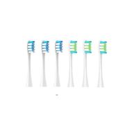 eufeifeiegds 6 cabezales de repuesto for cepillos de dientes eléctricos/X/X PRO/ Z1/ F1/ One/Air 2/SE, cerdas suaves for aspiradora.(Ivory)
