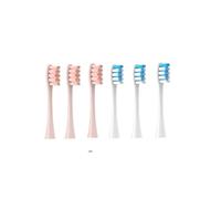 eufeifeiegds 6 cabezales de repuesto for cepillos de dientes eléctricos/X/X PRO/ Z1/ F1/ One/Air 2/SE, cerdas suaves for aspiradora.(Bianco)
