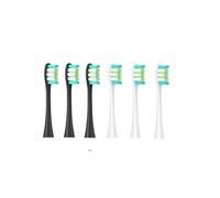 eufeifeiegds 6 cabezales de repuesto for cepillos de dientes eléctricos/X/X PRO/ Z1/ F1/ One/Air 2/SE, cerdas suaves for aspiradora.(Silver)