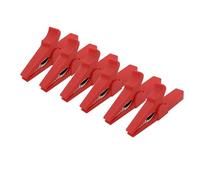 eufeifeiegds 6 piezas pinzas de cocodrilo 55 mm prueba de batería cocodrilo abrazadera conector para enchufe plátano 4 mm multímetro pluma cable sondas cocodrilo abrazadera wefeiegds(6Pcs)