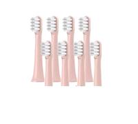 eufeifeiegds 8 cabezales de repuesto for cepillo de dientes eléctrico inteligente T100, estándar, limpio y sensible.(8 soft (pink))