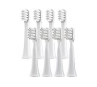 eufeifeiegds 8 cabezales de repuesto for cepillo de dientes eléctrico inteligente T100, estándar, limpio y sensible.(8 Assorted (white))