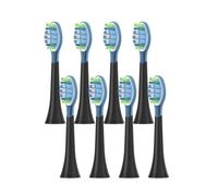 eufeifeiegds 8 cabezales de repuesto for cepillos de dientes eléctricos HX6064, HX6930, HX6730, 4100, 6500, 6100, 5300 y C3.(C3 black)
