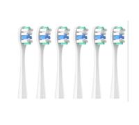 eufeifeiegds Cabezal de cepillo de dientes apto for todos los modelos de cepillos de dientes eléctricos Envasado al vacío independiente(6pcs AngularWhite)