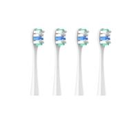 eufeifeiegds Cabezal de cepillo de dientes apto for todos los modelos de cepillos de dientes eléctricos Envasado al vacío independiente(4pcs AngularWhite)