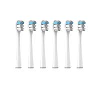 eufeifeiegds Cabezal de cepillo de dientes apto for todos los modelos de cepillos de dientes eléctricos Envasado al vacío independiente(6pcs GrayBlue)