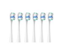 eufeifeiegds Cabezal de cepillo de dientes apto for todos los modelos de cepillos de dientes eléctricos Envasado al vacío independiente(6pcs AngularWhite)
