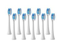 eufeifeiegds Cabezal de cepillo de dientes eléctrico compatible con los cepillos de dientes eléctricos de las series HX3/HX6/HX9(10pcs Blue)
