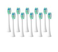 eufeifeiegds Cabezal de cepillo de dientes eléctrico compatible con los cepillos de dientes eléctricos de las series HX3/HX6/HX9(10pcs Green)