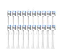 eufeifeiegds Cabezales de cepillo de dientes eléctricos de limpieza profunda T200, 20, 50 y 100 unidades, cerdas suaves.(20whitegrayblue)