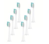 eufeifeiegds Cabezales de cepillo de dientes for cabezales de repuesto, cubierta protectora, cerdas suaves, cabezales de cepillo de dientes eléctrico(White 8pcs)