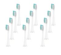 eufeifeiegds Cabezales de cepillo de dientes for cabezales de repuesto, cubierta protectora, cerdas suaves, cabezales de cepillo de dientes eléctrico(White 12pcs)