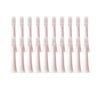 eufeifeiegds Cabezales de cepillo for cepillo de dientes eléctrico T100 (20/50/100 unidades, cerdas suaves, boquillas de repuesto)(20Pcs Pink)