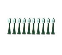 eufeifeiegds Cabezales de repuesto for cepillo de dientes eléctrico, cabezal suave, limpieza profunda, puntas inteligentes, accesorios(Green 10pcs head)
