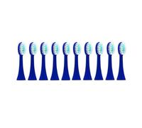 eufeifeiegds Cabezales de repuesto for cepillo de dientes eléctrico, cabezal suave, limpieza profunda, puntas inteligentes, accesorios(Dark Blue 10pcs head)