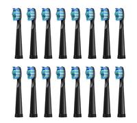 eufeifeiegds Cabezales de repuesto for cepillo de dientes eléctrico compatibles con SG910/507/958/515/949/575/551 (4/8/16 unidades)(16pcs BLACK)