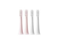 eufeifeiegds Cabezales de repuesto for cepillo de dientes eléctrico T100, paquete de vacío, cerdas suaves, boquillas adecuadas(2White 2Pink)