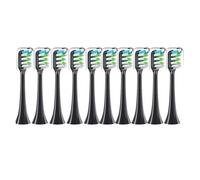 eufeifeiegds Cabezales de repuesto for cepillo de dientes eléctrico X3, X5, V1 y X3U (5-10 unidades)(10 balck)