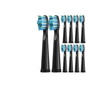 eufeifeiegds Cabezales de repuesto for cepillo de dientes eléctrico y productos for el cuidado dental. Dientes blancos. 5/10/20 unidades.(10pcs black)