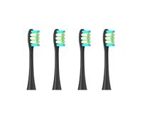 eufeifeiegds Cabezales de repuesto for cepillos de dientes eléctricos compatibles con todos los modelos X PRO, X, Z1, F1, One y Air.(4pcs black)