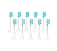 eufeifeiegds Cabezales de repuesto for cepillos de dientes eléctricos T300/T500/T700 con tapas, paquete sellado y cabezales suaves.(5Green5Blue)
