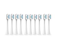 eufeifeiegds Cabezales de repuesto for cepillos de dientes eléctricos T300/T500/T700 con tapas, paquete sellado y cabezales suaves.(10White)