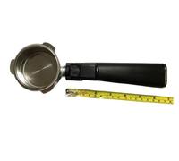 eufeifeiegds Diámetro exterior 60 mm, diámetro interior 51 mm, 15-20 bar, piezas de cafetera espresso, portafiltro(Black handle)