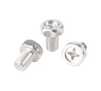 eufeifeiegds GB29.2 304 A2 Tornillo hexagonal externo empotrado en cruz de acero inoxidable M4 M5 M6 Tornillos cabeza con ranura Phillips wefeiegds