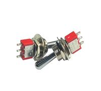 eufeifeiegds Interruptor de palanca de montaje en panel SH T80-T Z1, mango largo grande, 12 mm (ON)-OFF-(ON) SPDT, 3 pines, 3 posiciones, MOM-OFF-MOM, 5 A, 125 V wefeiegds