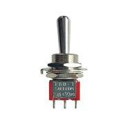 eufeifeiegds Interruptor de palanca mini de montaje en panel, serie SH T80-T Z1, mango largo grande, 12 mm, ON-ON, SPDT, 3 pines, 2 posiciones, 5 A, 125 V CA. wefeiegds