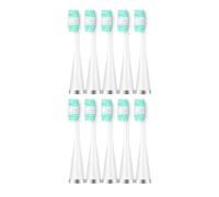 eufeifeiegds Lote de 10 cabezales de repuesto for cepillo de dientes eléctrico, for limpieza dental y blanqueamiento de sarro.(10pcs white)